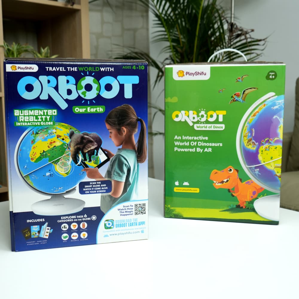The Discovery Pair | Educational Toy Globe & Dinosaur Toy Set | Ages 4+